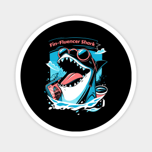 The Fin-Fluencer | A Shark T-Shirt Magnet